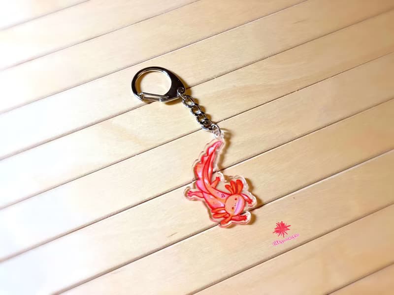 六角恐龍Hobby壓克力大D鑰匙圈