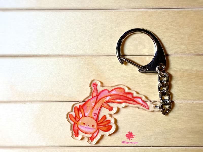 六角恐龍Hobby壓克力大D鑰匙圈
