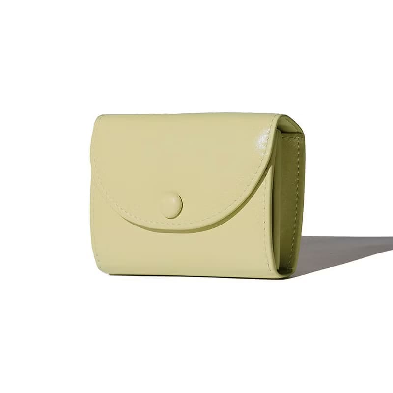 DOT TWO POCKET Coin & Card Wallets pale lemon