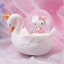 Hello Kitty 天鵝湖 水晶球音樂盒 生日聖誕交換情人節結婚彌月禮