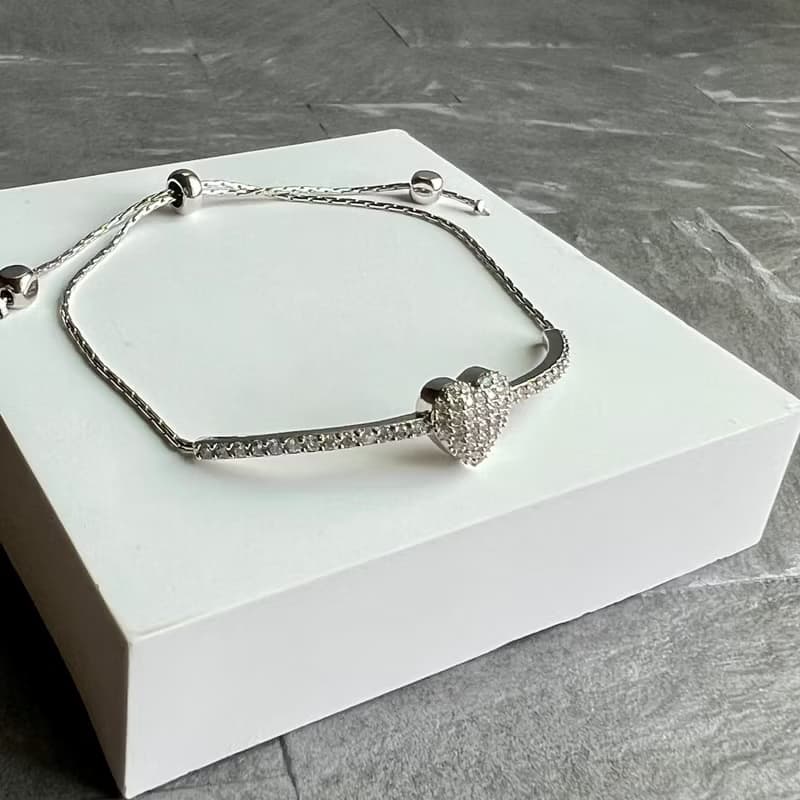 Cupid Love細緻鑲鑽手鍊(可調節式)