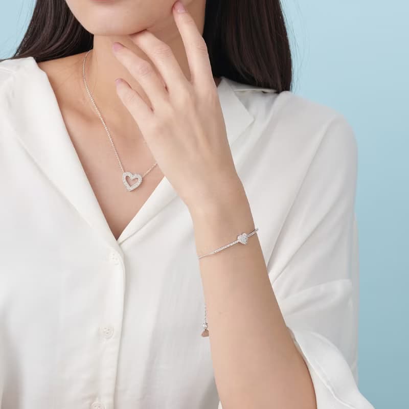 Cupid Love細緻鑲鑽手鍊(可調節式)