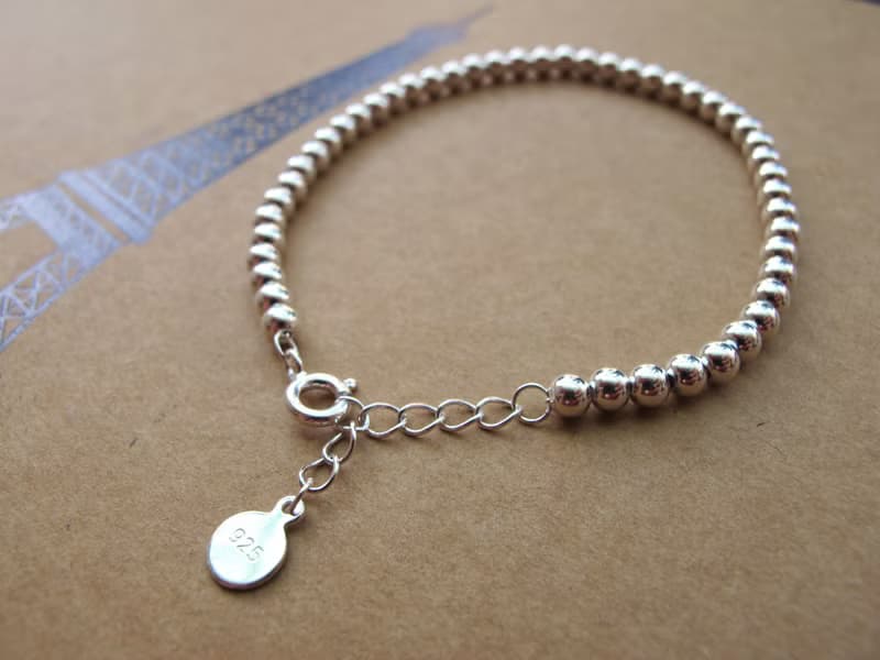 925純銀飾 【銀手鍊】手創天然石系列