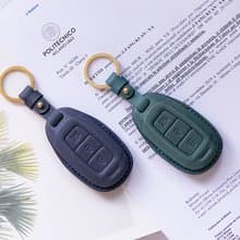 HYUNDAI現代汽車植鞣皮革手縫鑰匙套/Venue