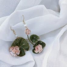 蓮花-不對襯耳環