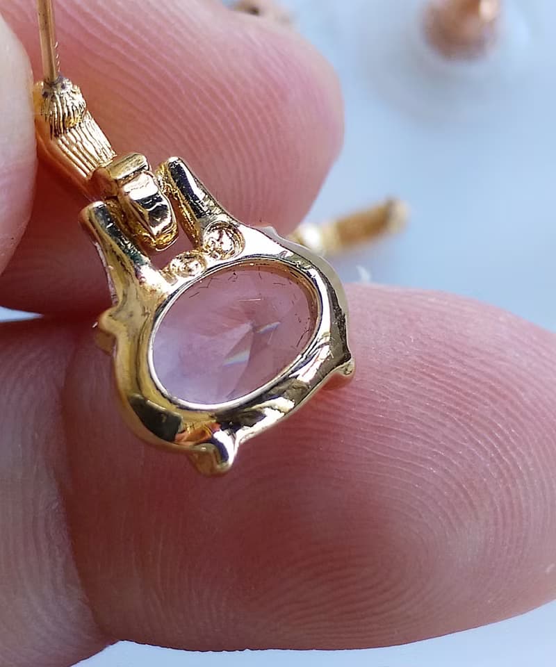 Vintage Jewelry 西洋古董飾品 SWAROVSKI  小巧 氣質  針式耳環