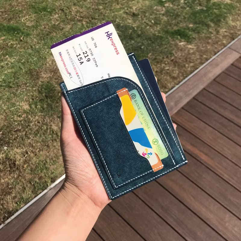 【Passport套/護照夾】藍色磨砂牛皮/旅行/多色可選/手工製造