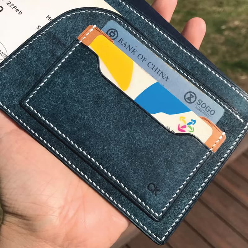 【Passport套/護照夾】藍色磨砂牛皮/旅行/多色可選/手工製造