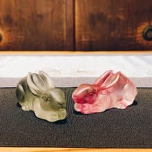 琉璃 臥兔 茶枕
