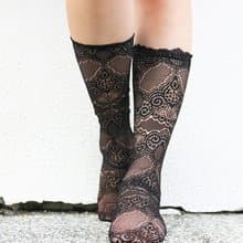 Unni蕾絲推推襪-網襪 襪 襪子 鞋履襪品 sock 推推襪 中筒襪 女襪