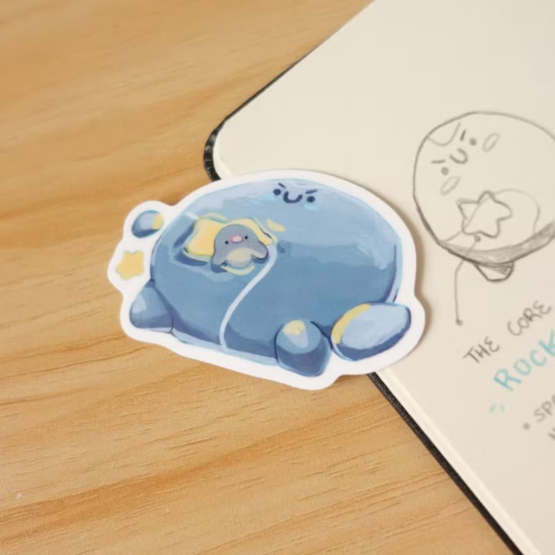 【防水貼紙】水豚出遊, 望遠鏡, 隕石, 夢境 | Peachtober 2023