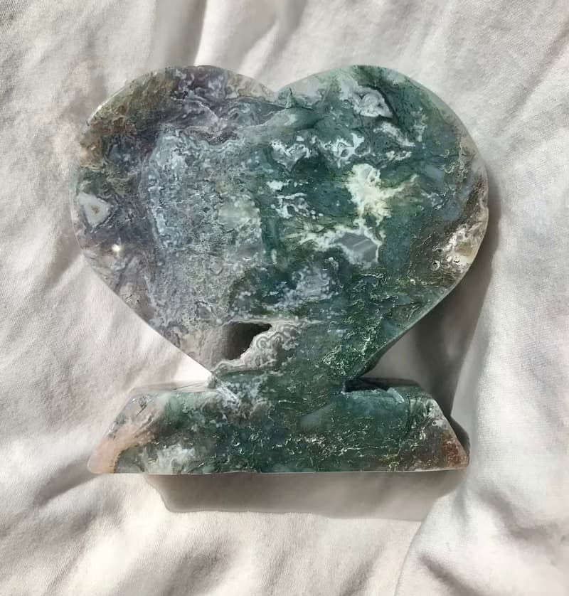 苔蘚瑪瑙 白色粉色紫色藍色綠色 水草瑪瑙 水晶洞 心心擺設 水晶