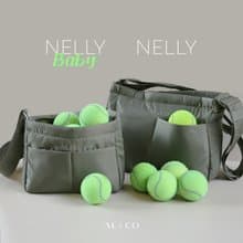 Nylon travel bag in Pewter Green