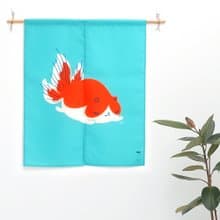 Tisha金魚喵 / 趴姿 - 湖水藍  門簾 / 兩種尺寸