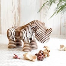 雷恩 犀 3D 手作 DIY居家擺飾白色 耶誕