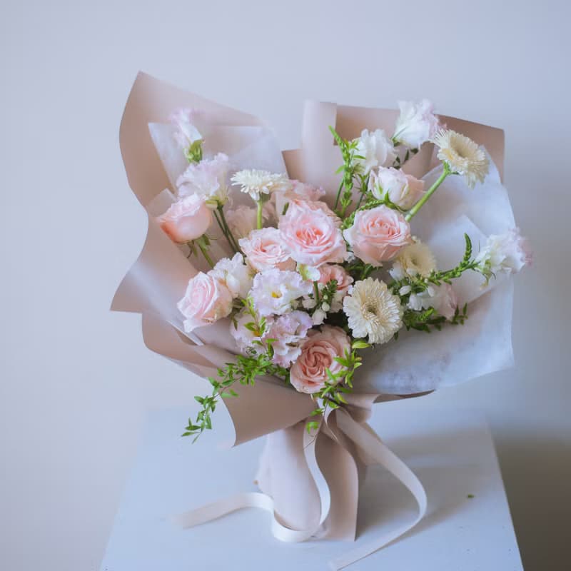 柔粉玫瑰花束 | 鮮花 | 送禮