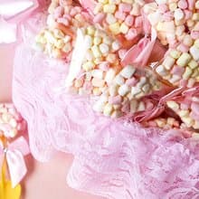 幸福鏟子迷你粉彩棉花糖X100份+大提籃X1個 | 工商禮品 來店禮贈
