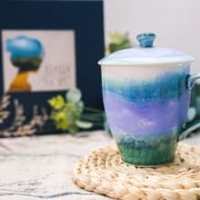 馬克杯(一杯一蓋)・薰衣草系列/送禮包裝/小卡代寫