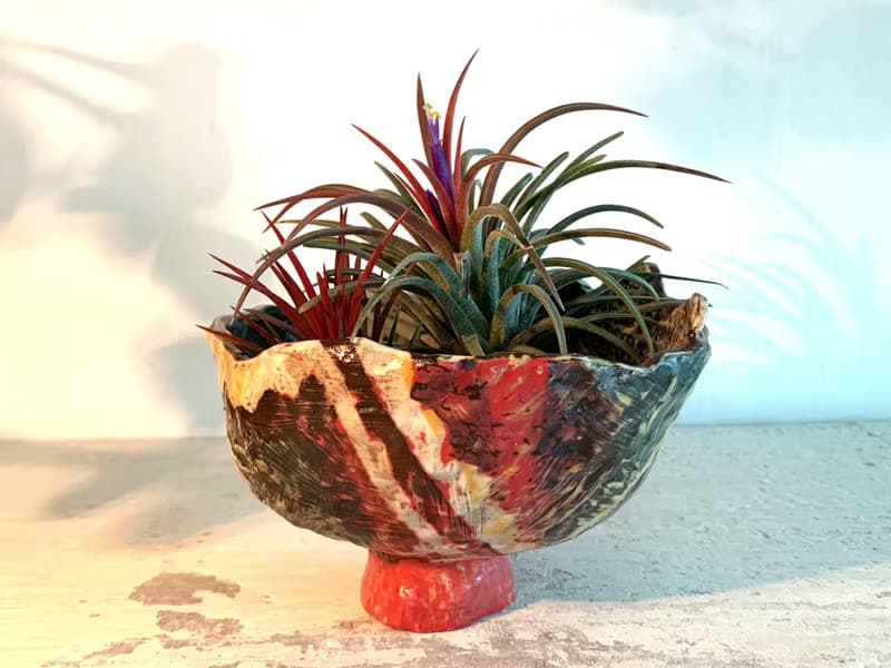 玩翻陶藝植栽器皿_陶器花器盆栽