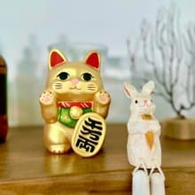日本【RYUKODO】授權-癡癡望著你金運招財貓|禮物|聖誕禮|入厝