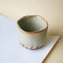 刻痕高方杯 新彩燒 柴燒陶藝 手作作品 | 張運美 作品