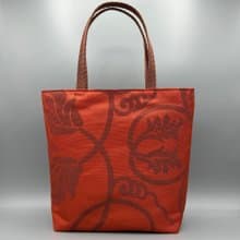 着物 帯 リメイク ハンドメイド トートバッグ 紫 帯締め