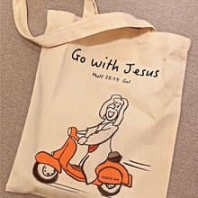 跟隨耶穌 follow Jesus 時尚托特包 棉帆布 手提袋 托特包