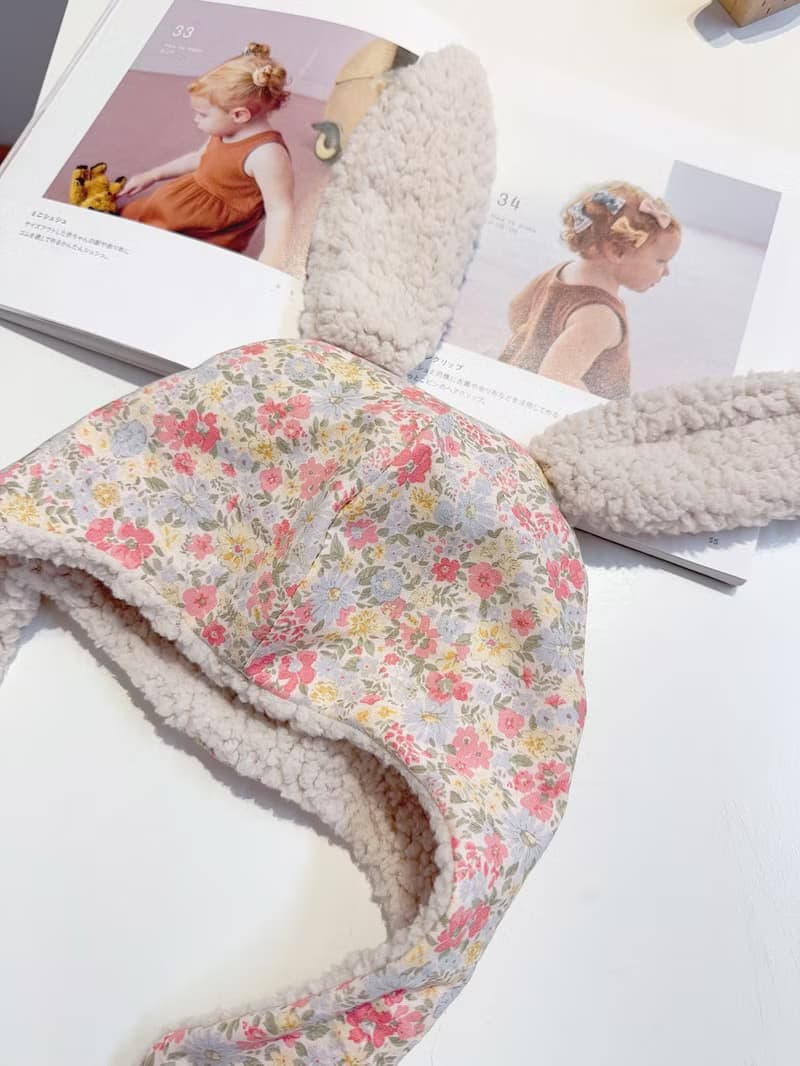 英倫晨曦花園  手工嬰幼兒保暖飛行帽 寶寶帽 嬰兒帽