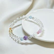 【晶瑩&純淨】嚴選 白水晶 多寶水晶手鍊