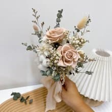 幸福花童小花束 永生花 乾燥花 結婚花束 花童 附提袋