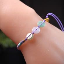 【願‧平安】冰種翡翠平安扣編織手鍊 | 天然緬甸A貨翡翠 | 送禮