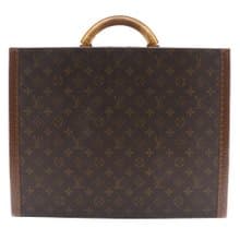 【日本直送】 LOUIS VUITTON プレジデント トランク ヴィンテージ アタッシュケース M53012 モノグラム 茶 1054856【中古】