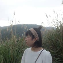 眠 手工編織髮帶 綁帶式 米 可可