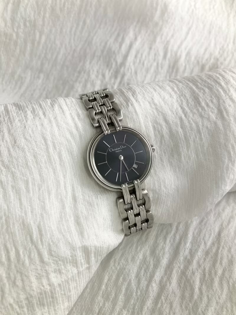 【 日本直送　名牌中古包 】Christian Dior クリスチャン ディオール 腕時計 シルバー クォーツ M51980 バギラ SS 3ptzbd