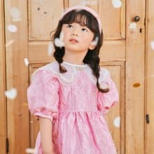 Girl's Ribbon Jacquard Dress