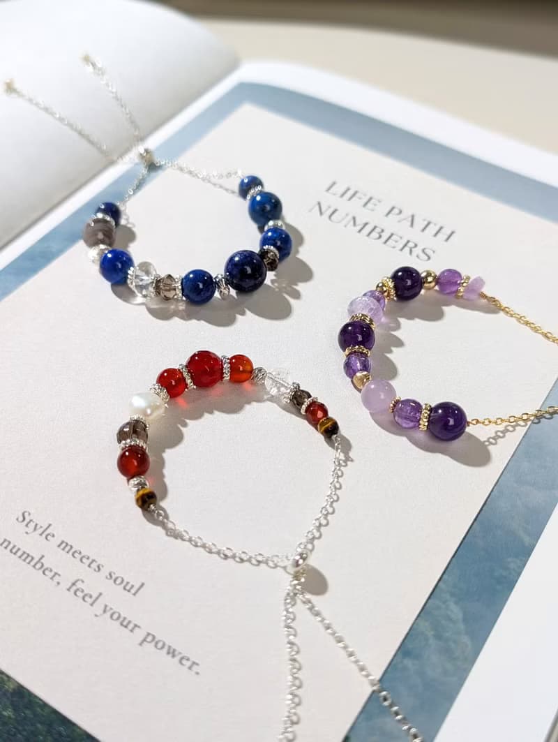 生命靈數2號 開運手鍊 | 太陽石×天然石 | 橙色能量與和諧象徵