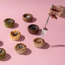 8cm 迷你巴斯克蛋糕 2+2/組 蔓越莓抹茶 + 栗子苦甜巧克力