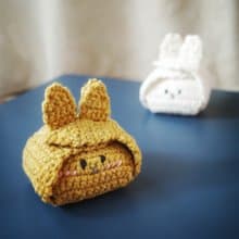AirPods case cute rabbit crochet