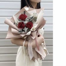 【情人節花束】紅玫瑰 七夕送禮 永生花束 情人節禮物 告白 生日