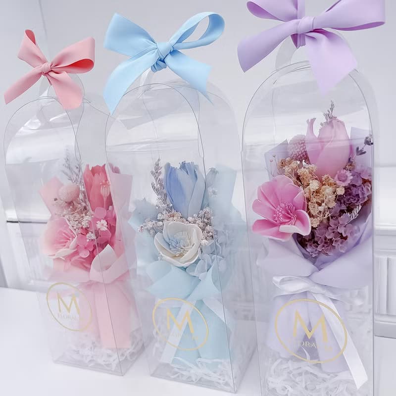 布朗尼紫鬱金香擴香小花束 (贈送5ml香氛油)