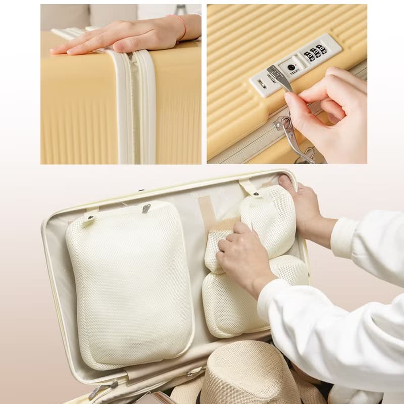 【Deseno笛森諾】柴語錄聯名款 前開式可擴充24吋拉鍊胖胖箱