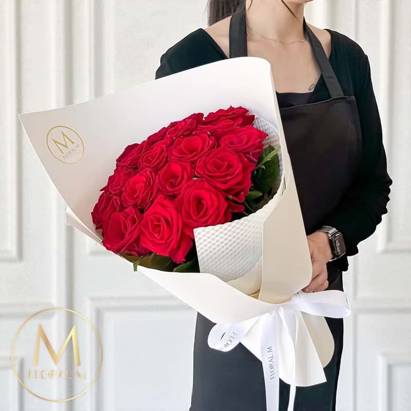 曼哈頓戀曲玫瑰鮮花花束