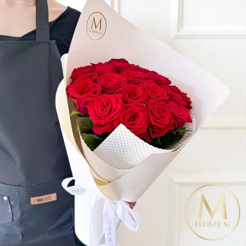 曼哈頓戀曲玫瑰鮮花花束