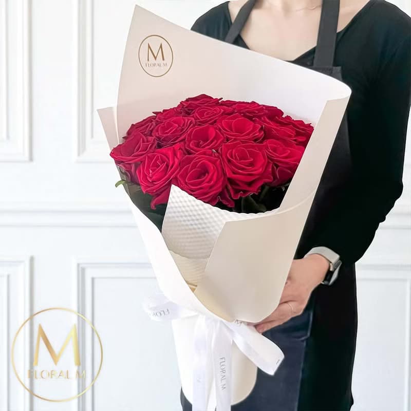 曼哈頓戀曲玫瑰鮮花花束