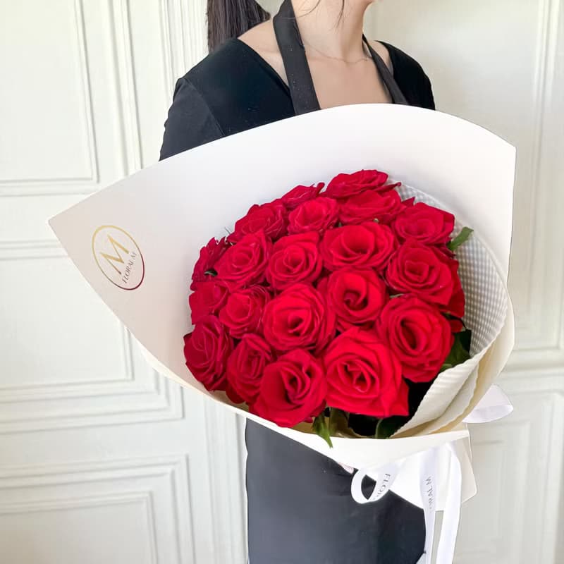 曼哈頓戀曲玫瑰鮮花花束