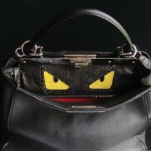 【老時光 OLD-TIME】FENDI 二手包義大利製Peekaboo Monster bag