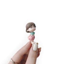 (現貨) 盆栽裝飾 相親相愛小情侶系列-小女生 微景觀插飾 擺飾