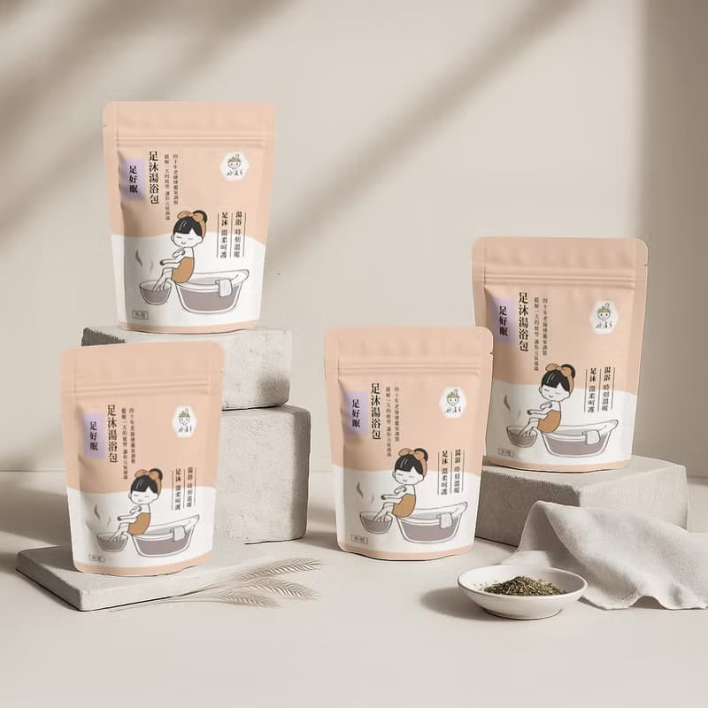 好漢草-足沐湯浴包-足好眠(4包裝/禮盒組)薰衣草舒壓/公主泡腳包