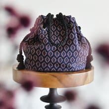 数量限定　LINTON ファンシーツイード　géométrique ジオメトリックマリンバッグ　クリスマス・ギフト・ご褒美にも