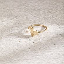 【Pinkoi x miffy】Miffy珍珠波波純銀戒指